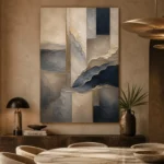 Serene Horizon Abstract Office Wall Art Canvas Print - Image 5