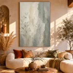 Mist Botanical Quiet Focus Wall Art Canvas Print - Image 8