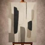 Neutral Geometric Minimal Office Wall Art Canvas Print