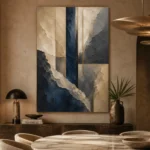 Refined Mineral Abstract Office Wall Art Canvas Print - Image 5