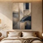 Serene Horizon Abstract Office Wall Art Canvas Print - Image 6