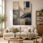 Serene Horizon Abstract Office Wall Art Canvas Print - Image 7