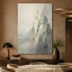 Serene Layered Stone Quiet Focus Wall Art Canvas Print - Image 5