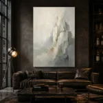 Serene Layered Stone Quiet Focus Wall Art Canvas Print - Image 4
