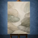 Sage River Stone Quiet Focus Wall Art Canvas Print - Image 2