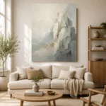 Serene Layered Stone Quiet Focus Wall Art Canvas Print - Image 7