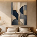 Tranquil Architectural Abstract Office Wall Art Canvas Print - Image 6