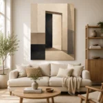Contemporary Doorway Minimal Office Wall Art Canvas Print - Image 7