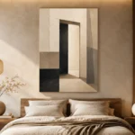 Contemporary Doorway Minimal Office Wall Art Canvas Print - Image 6