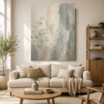 Mist Botanical Quiet Focus Wall Art Canvas Print - Image 7