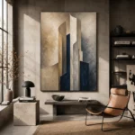 Sandstone Sculptural Abstract Office Wall Art Canvas Print - Image 3