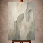 Luminous Architectural Quiet Focus Wall Art Canvas Print