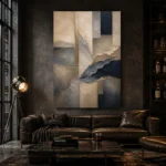 Serene Horizon Abstract Office Wall Art Canvas Print - Image 4