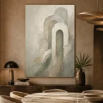 Sage Sculptural Arch Quiet Focus Wall Art Canvas Print - Image 5