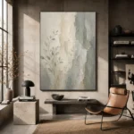 Mist Botanical Quiet Focus Wall Art Canvas Print - Image 3