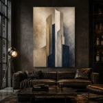 Sandstone Sculptural Abstract Office Wall Art Canvas Print - Image 4