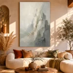 Serene Layered Stone Quiet Focus Wall Art Canvas Print - Image 8