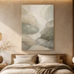 Sage River Stone Quiet Focus Wall Art Canvas Print - Image 6
