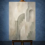 Luminous Architectural Quiet Focus Wall Art Canvas Print - Image 2