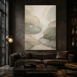 Sage River Stone Quiet Focus Wall Art Canvas Print - Image 4