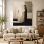 Quiet Luxury Stone Minimal Office Wall Art Canvas Print - Image 7