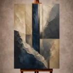 Refined Mineral Abstract Office Wall Art Canvas Print