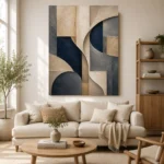 Tranquil Architectural Abstract Office Wall Art Canvas Print - Image 7