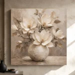 Ivory Magnolia Vase Magnolia Wall Art Canvas Print - Image 11