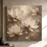 Floating Ivory Blossoms Magnolia Wall Art Canvas Print - Image 11