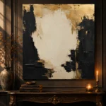 Gilded Atrium Black & Gold Wall Art Canvas Print - Image 4