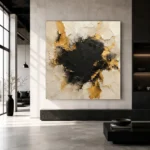 Gilded Fragment Black & Gold Wall Art Canvas Print - Image 5
