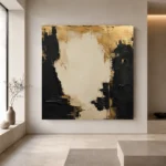 Gilded Atrium Black & Gold Wall Art Canvas Print - Image 6