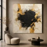 Gilded Fragment Black & Gold Wall Art Canvas Print - Image 7