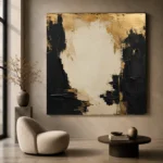 Gilded Atrium Black & Gold Wall Art Canvas Print - Image 7
