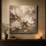 Floating Ivory Blossoms Magnolia Wall Art Canvas Print - Image 8