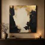 Gilded Atrium Black & Gold Wall Art Canvas Print - Image 8