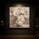 Ivory Magnolia Vase Magnolia Wall Art Canvas Print - Image 9