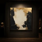 Gilded Atrium Black & Gold Wall Art Canvas Print - Image 9