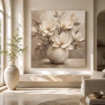 Ivory Magnolia Vase Magnolia Wall Art Canvas Print - Image 10