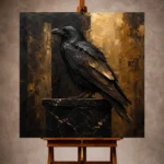 Black & Gold Wall Art wall art print for elegant interiors