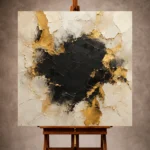 Black & Gold Wall Art wall art print for elegant interiors