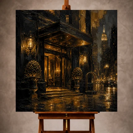 Black & Gold Wall Art wall art print for elegant interiors