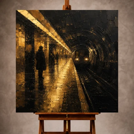 Black & Gold Wall Art wall art print for elegant interiors