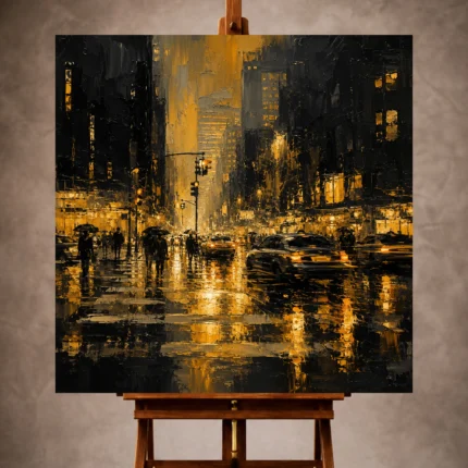 Black & Gold Wall Art wall art print for elegant interiors