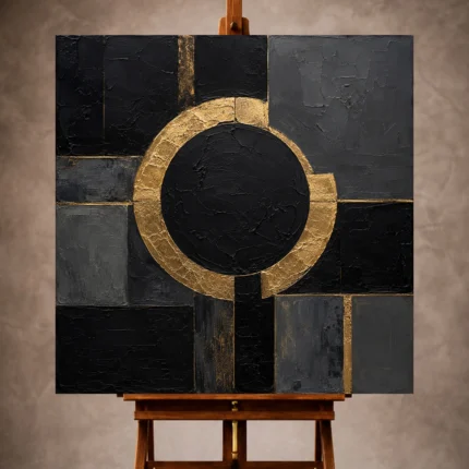 Black & Gold Wall Art wall art print for elegant interiors
