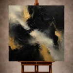 Black & Gold Wall Art wall art print for elegant interiors