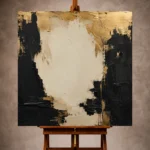 Black & Gold Wall Art wall art print for elegant interiors