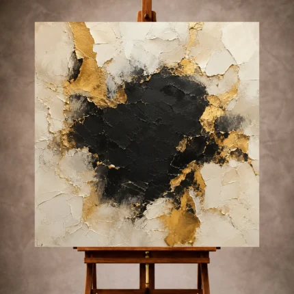 Black & Gold Wall Art wall art print for elegant interiors