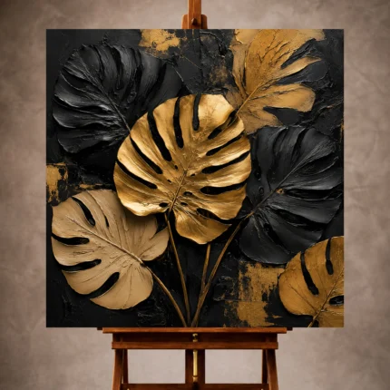 Black & Gold Wall Art wall art print for elegant interiors