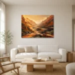 Premium Wall Art Yatay Html Edition – ABSTRACTNW2001 styled in a refined neutral interior